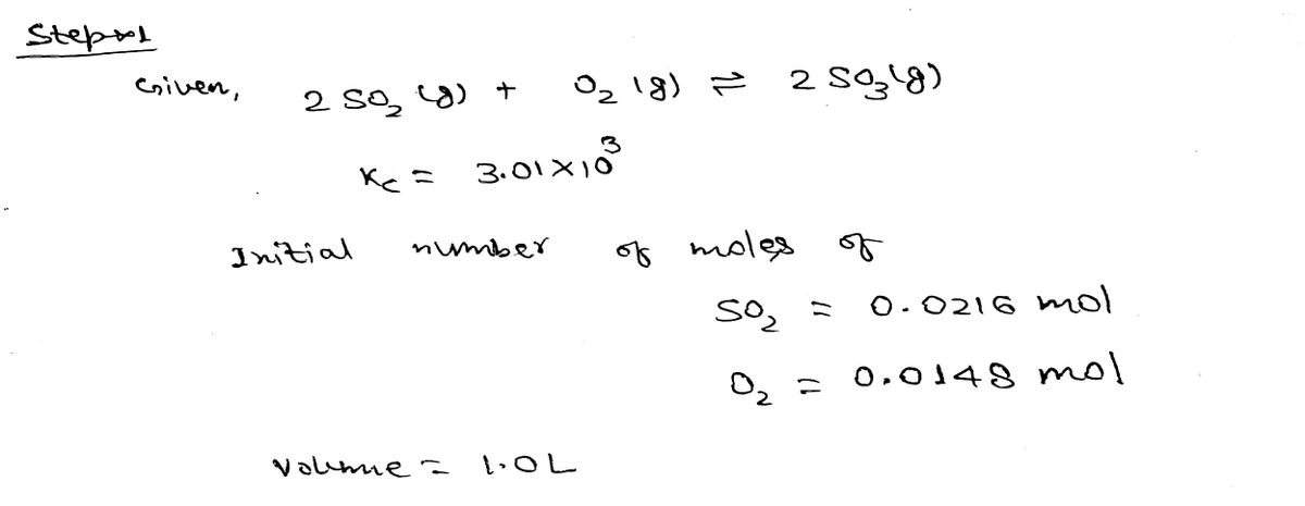 Chemistry homework question answer, step 1, image 1